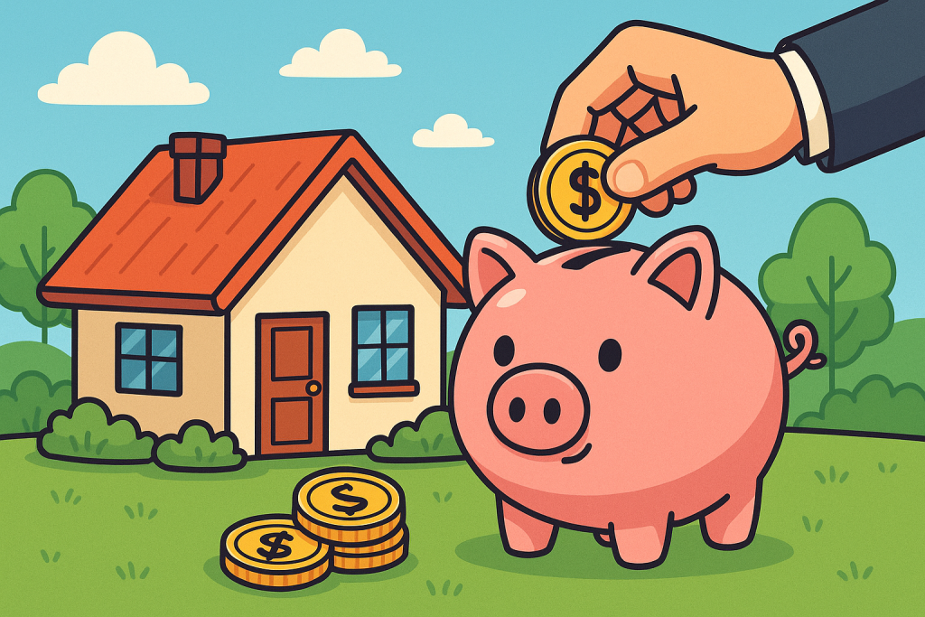 Rate and Term Refinance- Piggy Bank - Saving Money